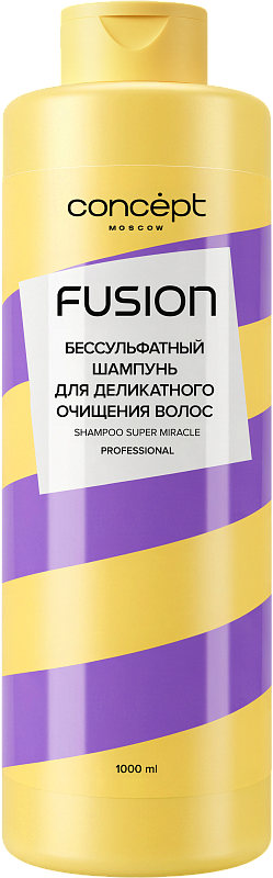 ШАМПУНЬ БЕССУЛЬФАТНЫЙ ДЛЯ ДЕЛИКАТНОГО ОЧИЩЕНИЯ SUPER MIRACLE