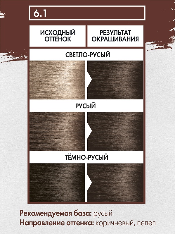 6.1 КОРИЧНЕВО-ПЕПЕЛЬНЫЙ (Ash Brown)