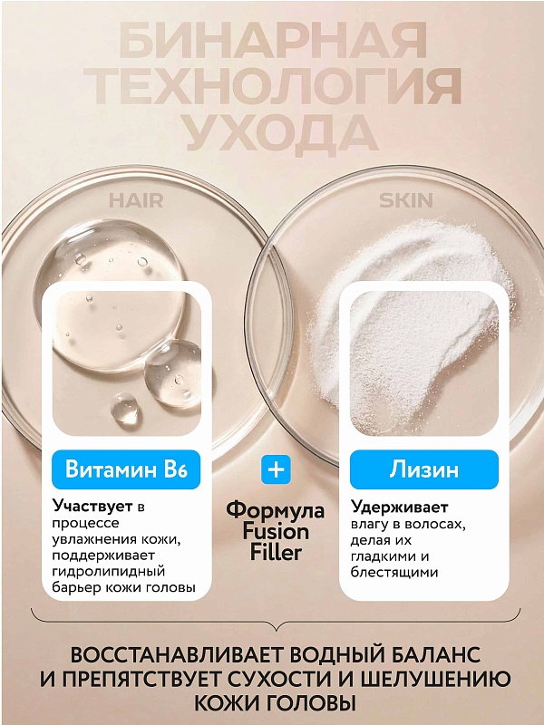 Бальзам-филлер гидратация кожи головы и обезвоженных волос «Hydro Code» 
